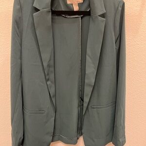 Women's Teal Dark Green Blazer